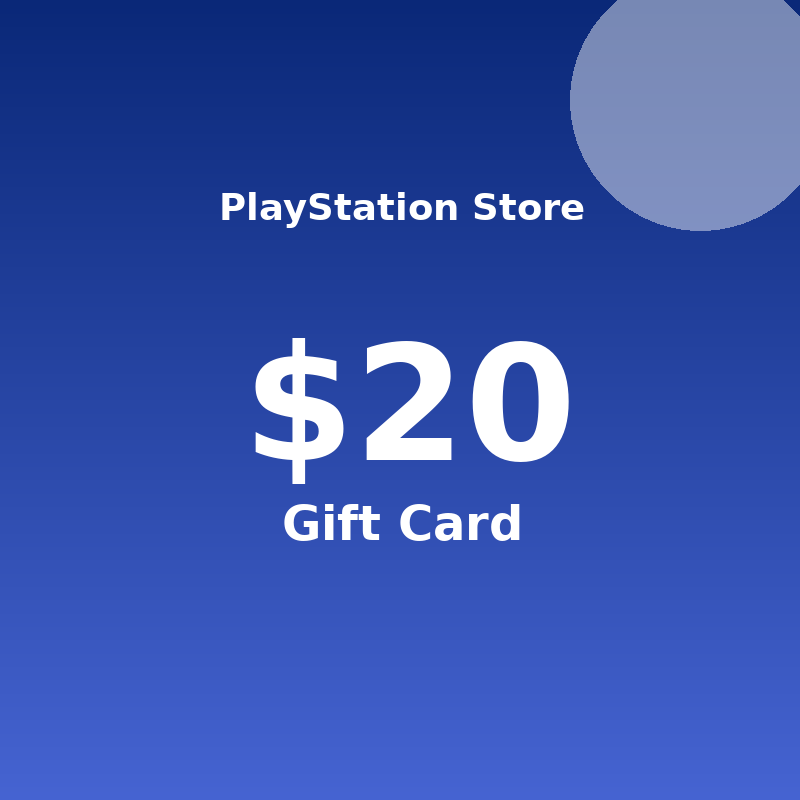 بطاقة بلايستيشن ستور 20$